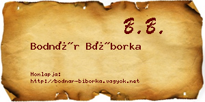 Bodnár Bíborka névjegykártya